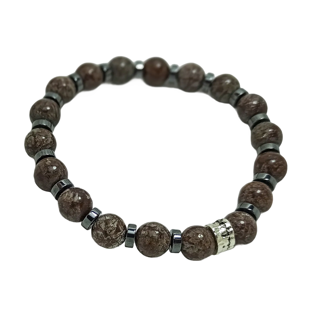 Gri Jasper Doğal Taş Bileklik - Görsel 2