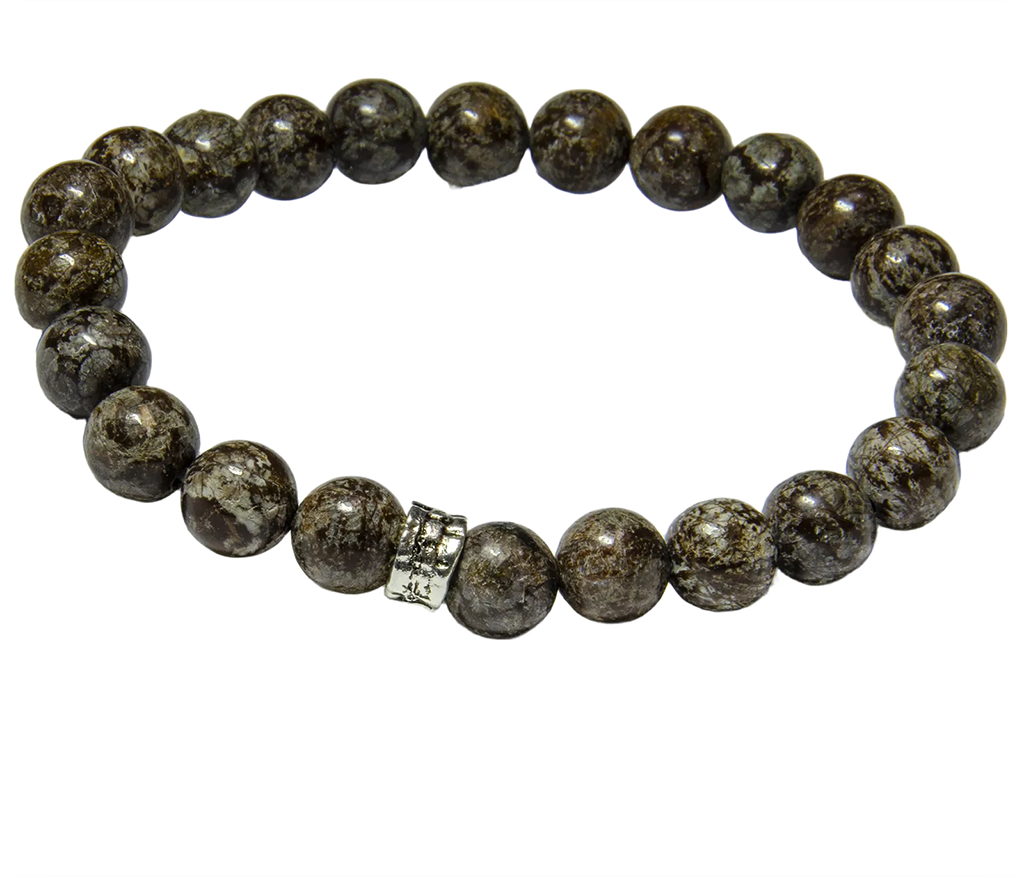Gri Jasper Doğal Taş Bileklik