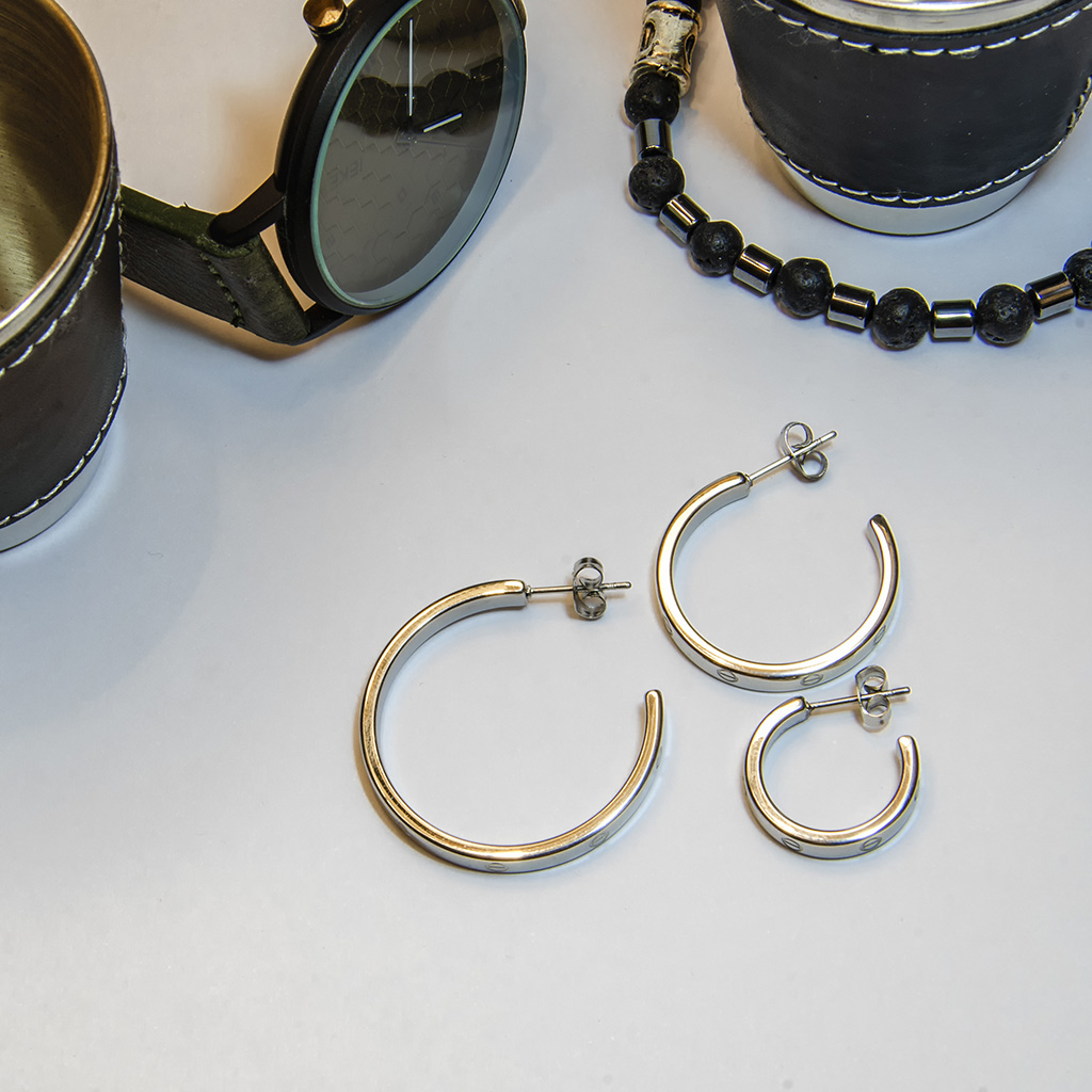 Çelik Küpe Tek Taraflı No:1201 - Görsel 2