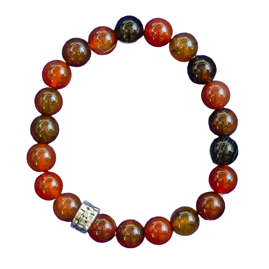 Akik Taşlı Doğal Taş Bileklik (Düz Model)