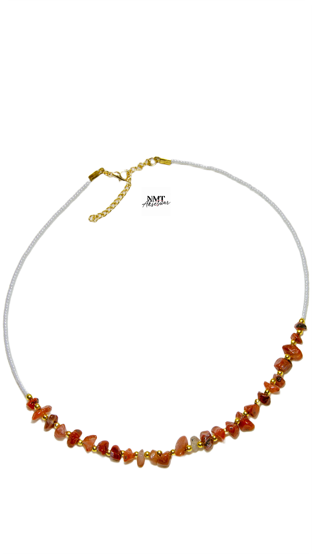 Akik Doğal Taş Kolye - Görsel 3